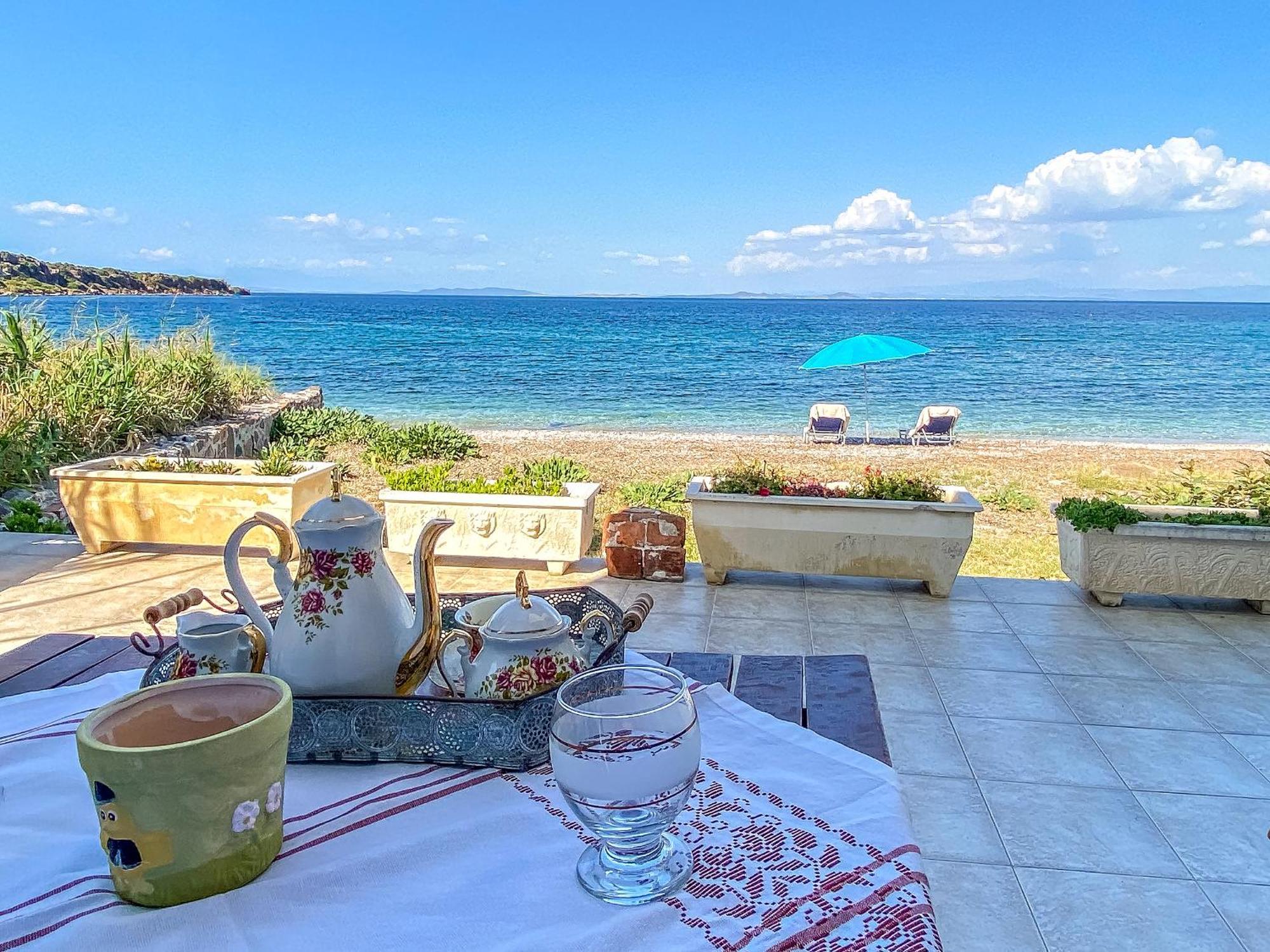Kyparissis Beach Houses Skala Mistegnon Exterior photo